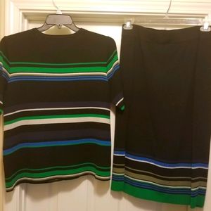 2X INC Sweater top and skirt set